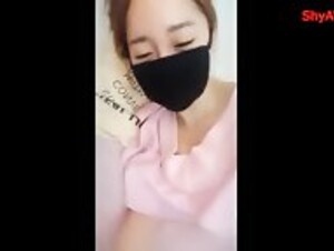 Chinese teen masturbating while dad went out